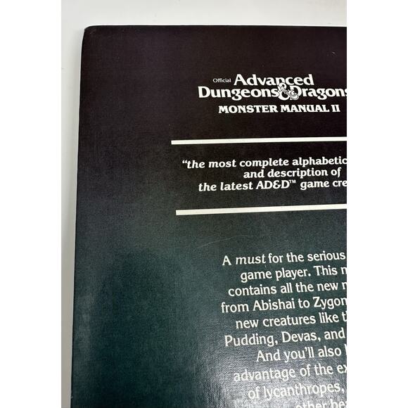 Advanced Dungeons & Dragons Monster Manual II 2 1983 Hardcover TSR #2016 AD&D - Picture 8 of 14